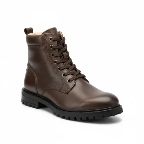 Bota Coturno Couro